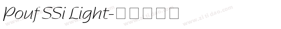Pouf SSi Light字体转换